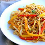 Bold & Bright: Spicy Peanut Noodles Loaded with Veggies