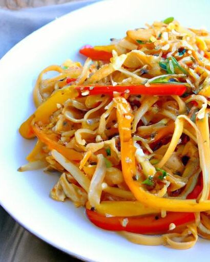 Bold & Bright: Spicy Peanut Noodles Loaded with Veggies