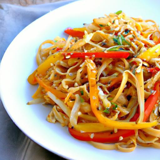 Bold & Bright: Spicy Peanut Noodles Loaded with Veggies