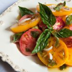 Bright Flavors: Heirloom Tomato Salad with Basil Vinaigrette