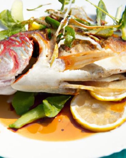 Savoring Salt-Baked Red Snapper Infused with Lemongrass
