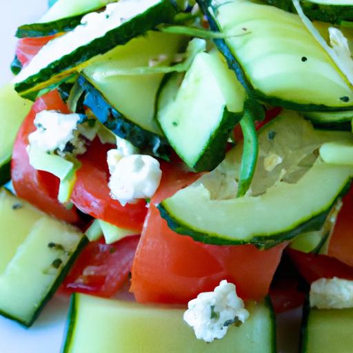 Crisp Cucumber Greek salad: A Refreshing Mediterranean Twist
