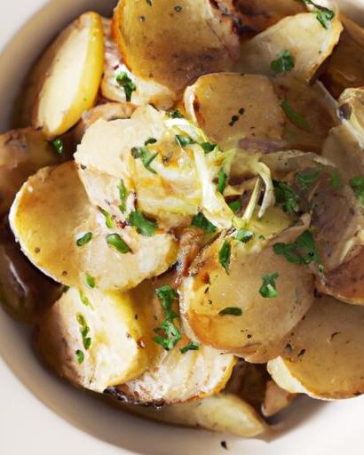 Golden Roasted Garlic Butter Parmesan Potatoes Recipe Delight