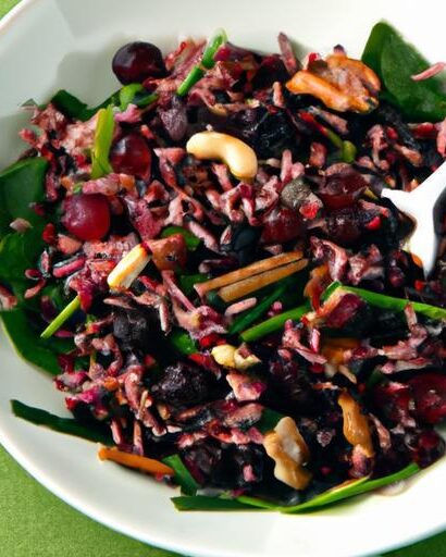 Nutritious Wild Rice and Cranberry Salad: A Flavorful Boost