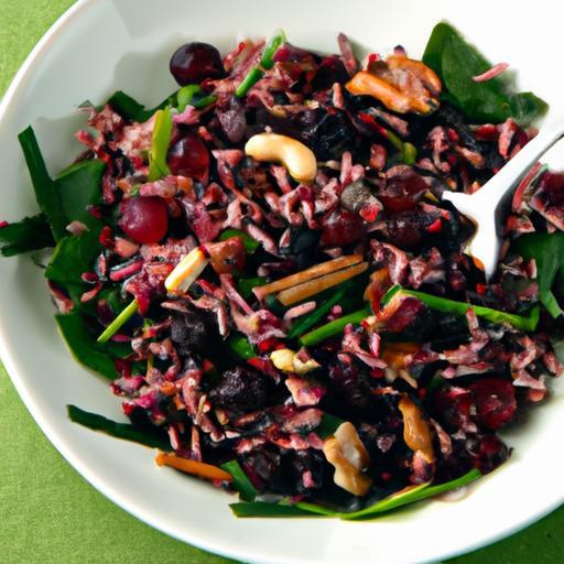 Nutritious Wild Rice and Cranberry Salad: A Flavorful Boost