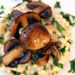 Savor Perfect Pan-Seared Scallops with Creamy Mushroom Risotto