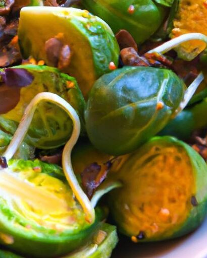 Crunchy Shaved Brussels Sprouts Salad with Nutty Pumpkin Seeds