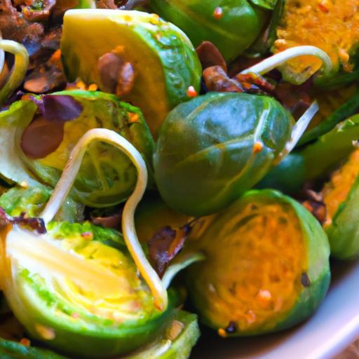 Crunchy Shaved Brussels Sprouts Salad with Nutty Pumpkin Seeds