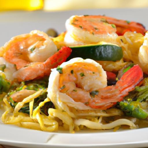 Savor Garlic Butter Shrimp with Zoodles: A Light Delight