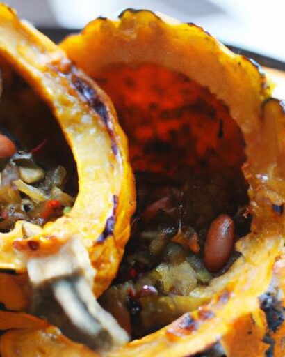 Harvest Delight: Delicious Vegan Stuffed Acorn Squash Recipe