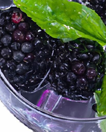 Refreshing Fusion: Blackberry and Basil Sparkling Water Delight