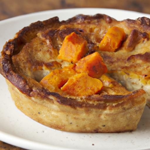 Savory Crocodile Pie Paired with Sweet Potato Mash Flair
