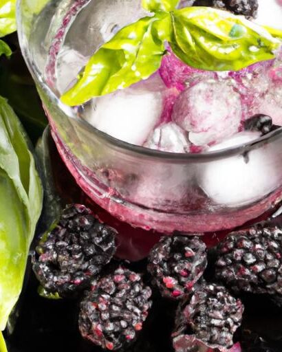 Refreshing Fusion: Blackberry and Basil Sparkling Water Delight