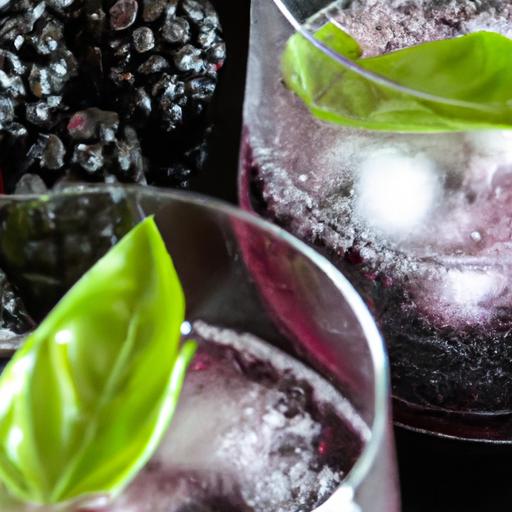 Refreshing Fusion: Blackberry and Basil Sparkling Water Delight
