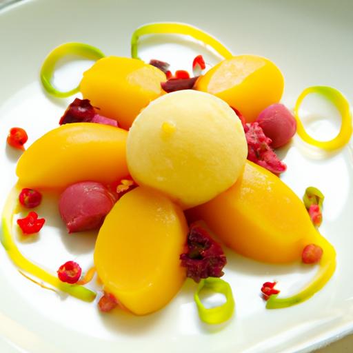 Tropical Twist: Mango Sorbet with Nutrient-Packed Goji Berries