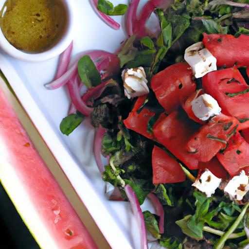 Savor Summer: Grilled Watermelon Salad with Halloumi &‍ Za'atar