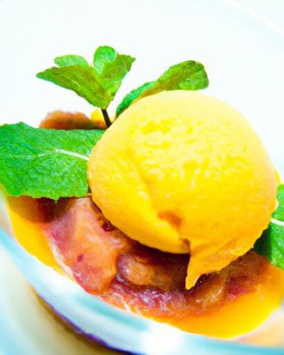 Tropical Twist: Mango Sorbet with Nutrient-Packed Goji Berries