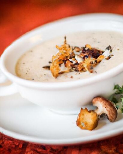 Savor the Earth: Wild Mushroom Soup Infused with Truffle Oil