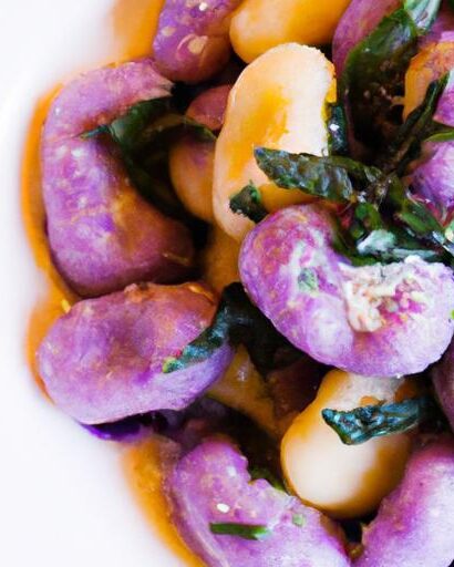Vibrant Purple Sweet Potato Gnocchi with Savory Sage Butter