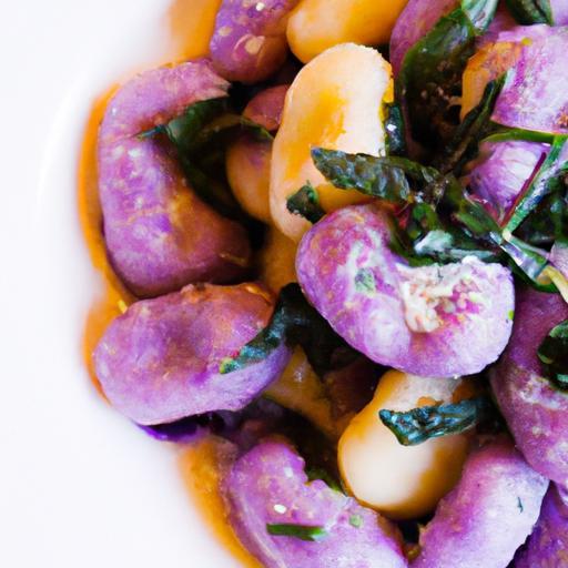Vibrant Purple Sweet Potato Gnocchi with Savory Sage Butter