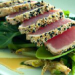 Savor Seared Tuna: Sesame-Seed Crust Meets Tender Bok Choy