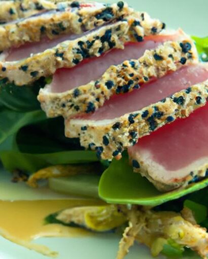 Savor Seared Tuna: Sesame-Seed Crust Meets Tender Bok Choy