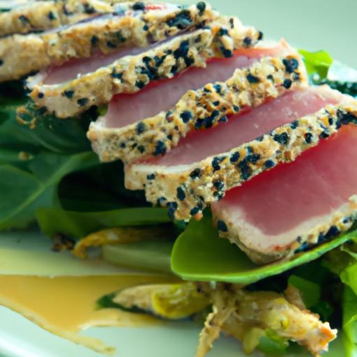 Savor Seared Tuna: Sesame-Seed Crust Meets Tender Bok Choy
