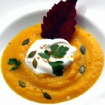 Cozy Up with Spiced Pumpkin Soup and Creamy Crème Fraîche
