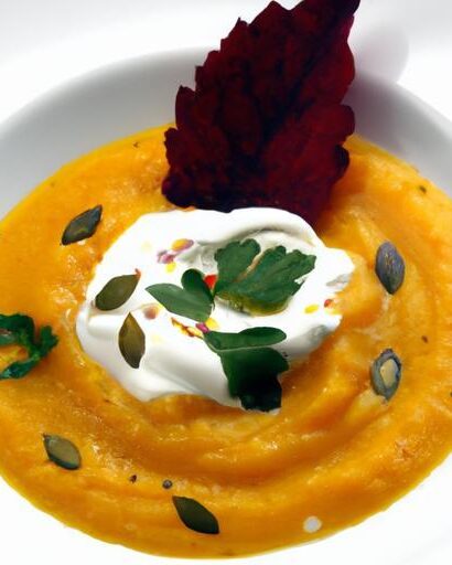 Cozy Up with Spiced Pumpkin Soup and Creamy Crème Fraîche
