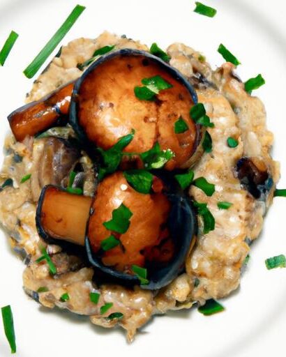 Savor Pan-Seared Scallops Paired with Creamy Mushroom Risotto