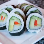 Fresh & Flavorful: Vegan Sushi Rolls with Avocado & Cucumber