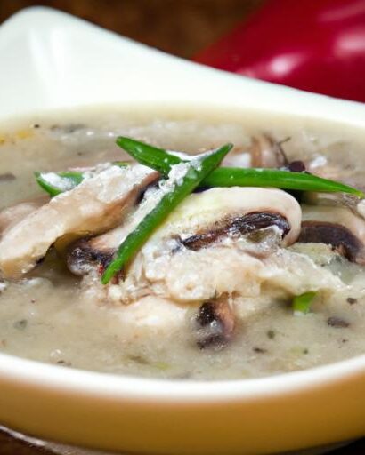 Savor the Comfort: Creamy Mushroom Chicken & Wild Rice Soup