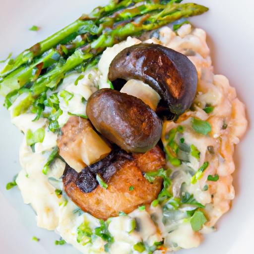 Savor​ Pan-Seared Scallops ‌Paired with Creamy ⁣Mushroom Risotto