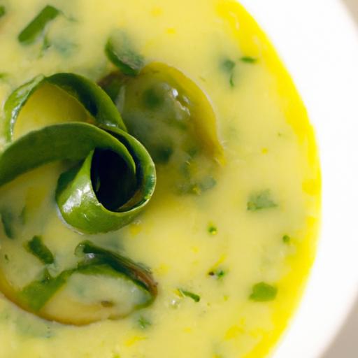 velvety Potato Leek Soup Drizzled with Vibrant Chive Oil