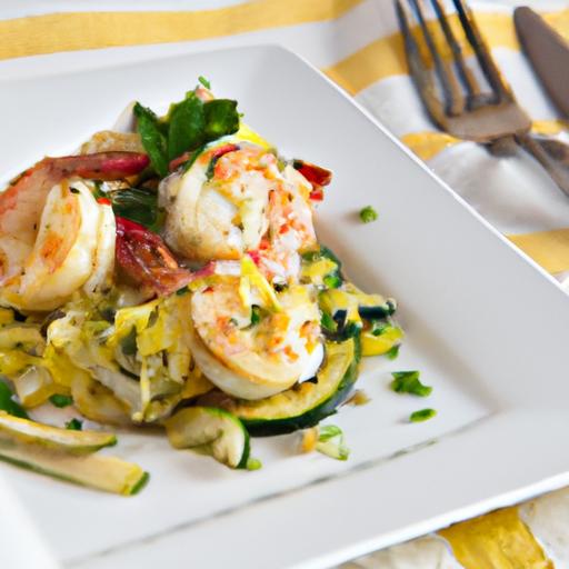 Garlic butter Shrimp with Zoodles: A Flavorful Low-Carb Delight