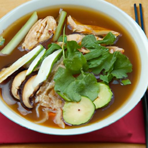 Healing Bowls: Ginger Chicken Noodle Soup with Veggies