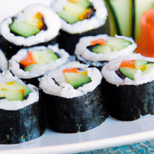 Fresh & Flavorful: Vegan Sushi Rolls with Avocado & Cucumber