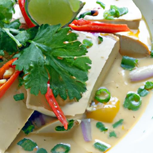 Savor the Flavors: Thai Green Curry with Silky Tofu Twist