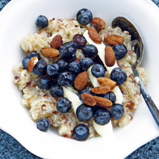Wholesome Quinoa Porridge with Almonds & Blueberries Delight