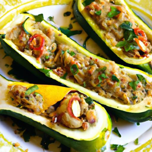 Delicious Stuffed Zucchini: A Vegan & Vegetarian Delight