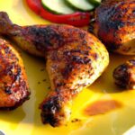 Crispy Oven-Baked Chicken Thighs Finished on the Grill