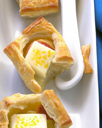 Delightful Quail Eggs Nestled in Flaky Puff Pastry Treats