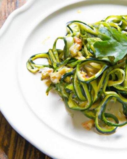 Twist on Tradition: Fresh Zucchini Noodles with Pesto Flair
