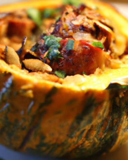 Hearty Sausage-Stuffed Acorn Squash: A Cozy Fall Feast