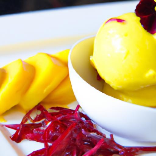 Tropical Twist: Mango Sorbet with Nutrient-Packed Goji Berries