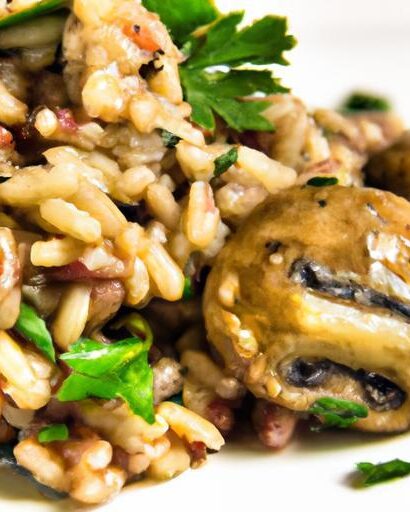 Savory Ruffle Mushroom Risotto Bites: A Flavorful Delight