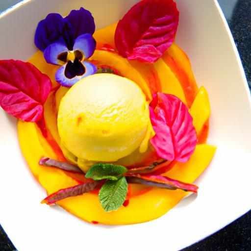 Tropical Twist: Mango Sorbet with Nutritious Goji Berries