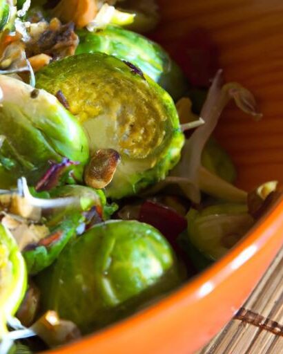 Crunchy Shaved Brussels Sprouts Salad with Nutty Pumpkin Seeds