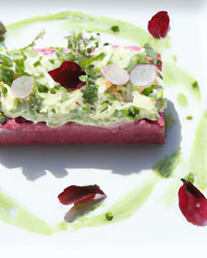 Beet Tartare Meets Creamy Goat Cheese Mousse Delight