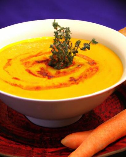 Golden Glow: A Warm and Zesty Carrot Ginger Soup Recipe